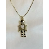 Gold Rengi Robot Figürlü XP Kadın Kolye