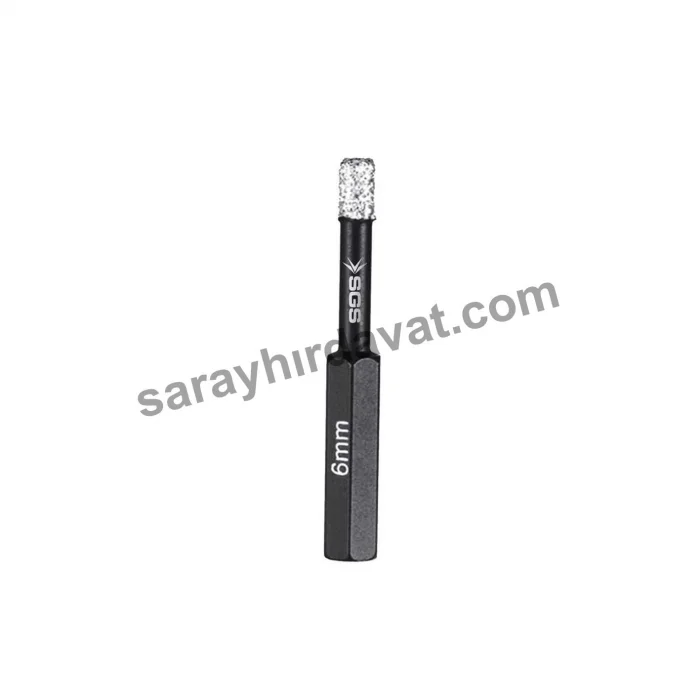 Sgs 6 mm Elmas Uç Hex Seramik, Mermer Delici