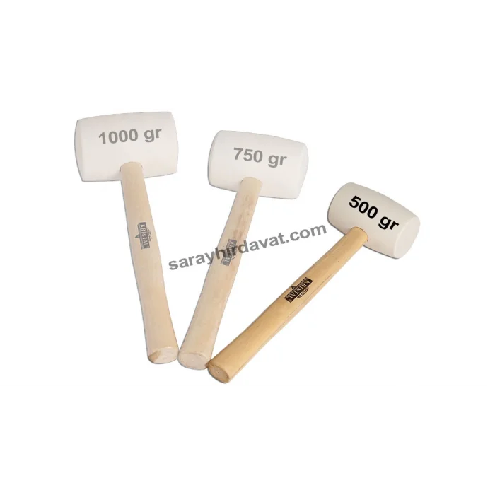 Kristal Ahşap Saplı Beyaz Tokmak (500 GR)