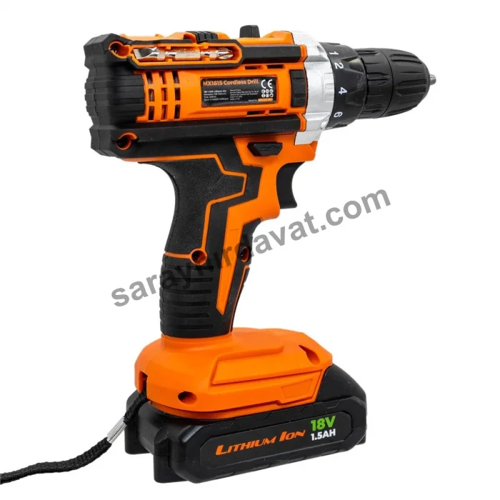 Max Extra MX1815 Şarjlı Matkap (Çift Akülü)