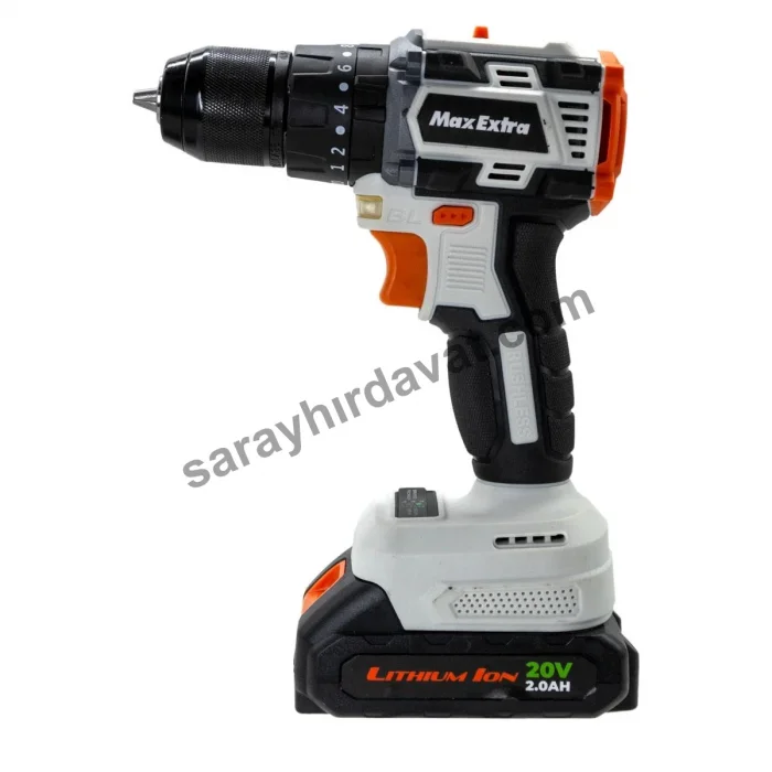 Max Extra MX2020 Darbeli Şarjlı Matkap (Çift Akülü)