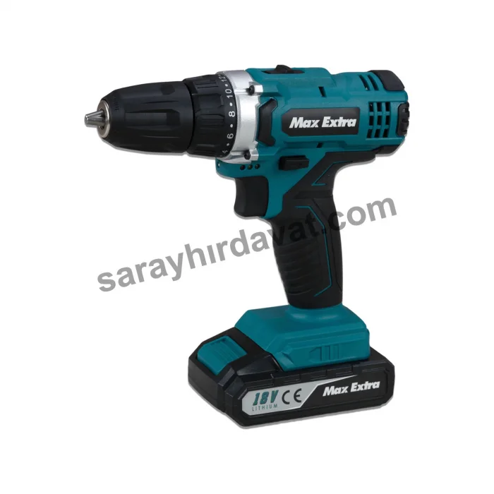 Max Extra MXP1960D Şarjlı Darbeli Matkap (Çift Akülü)