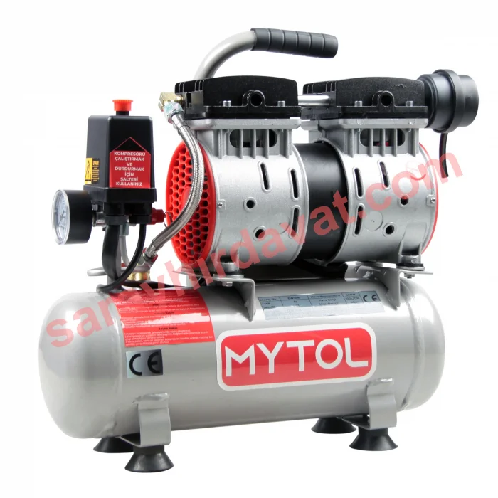 Mytol EWS06 | 6 Litre 0.75 Hp (Sessiz) Yağsız Kompresör