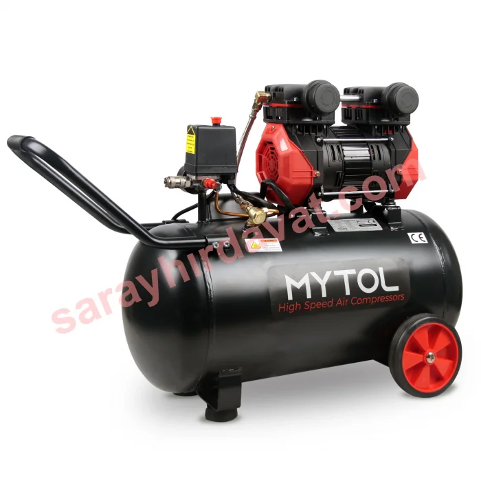 Mytol MYK501 | 50 Litre 1.5 Hp Yüksek Hızlı Kompresör Yağsız (Az Sesli)
