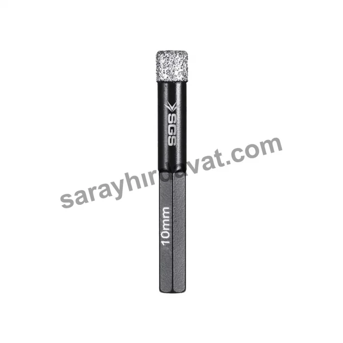 Sgs 10 mm Elmas Uç Hex Seramik, Mermer Delici