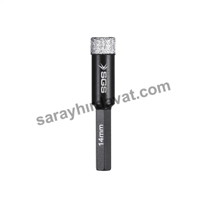 Sgs 14 mm Elmas Uç Hex Seramik, Mermer Delici