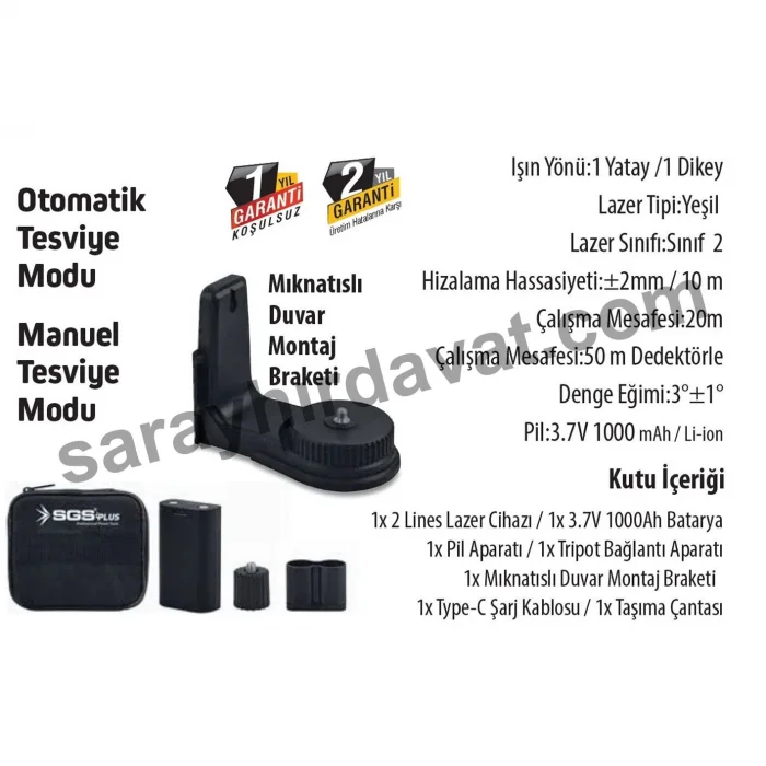 SGS 5427 Yeşil Lazer Terazi