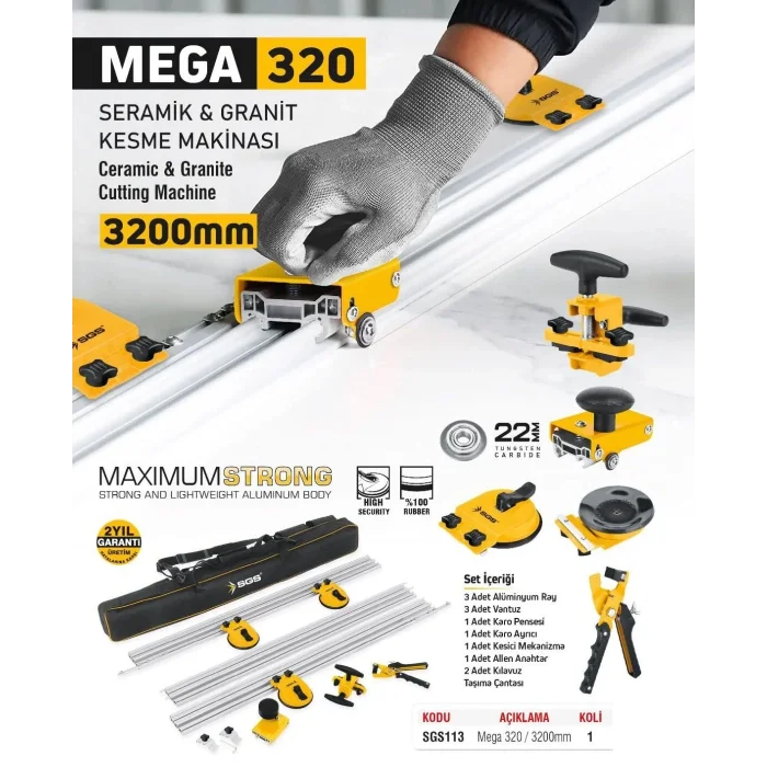 Sgs Mega 320 Seramik Kesme Makinesi
