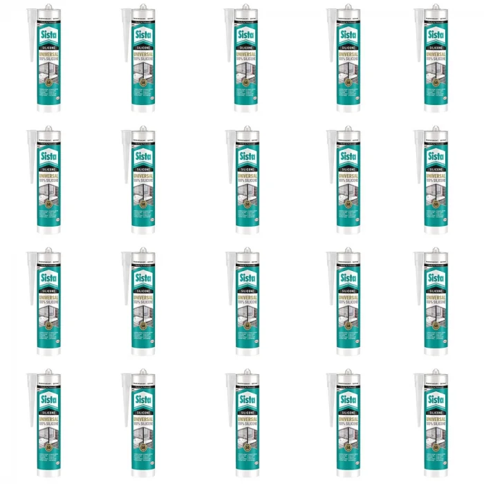 Sista Silikon Şeffaf 1 Koli (20 Adet) - 280 ml