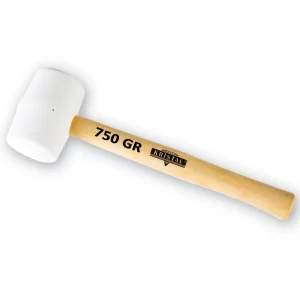 Kristal Ahşap Saplı Beyaz Tokmak (750 GR)