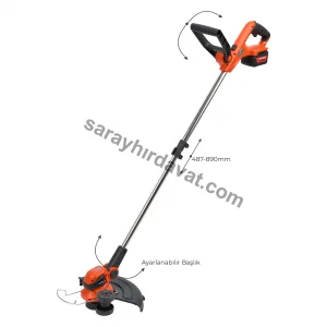 Max Extra MX7000 Akülü Tırpan 20 V 4.0 Ah