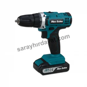 Max Extra MXP1960D Şarjlı Darbeli Matkap (Çift Akülü)