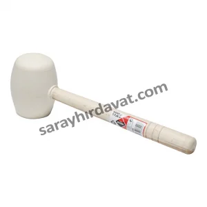 Rubi Ahşap Saplı Beyaz Tokmak (500 GR)