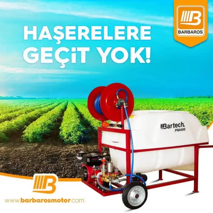 Bartech PM-400 İlaçlama Makinesi 400 Lt.