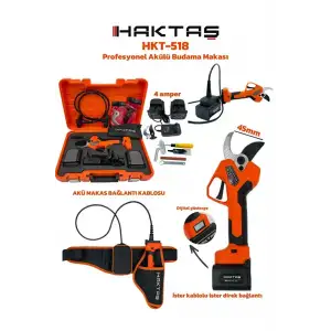 Haktaş Profesyonel Akülü Budama Makası 45 mm. HKT 518