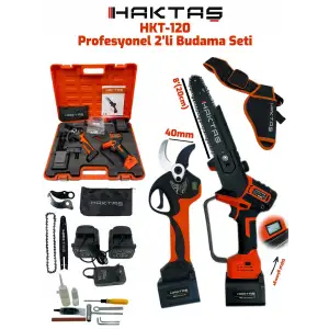 Haktaş Profesyonel İkili Budama Seti HKT 120 (40mm makas+Testere)