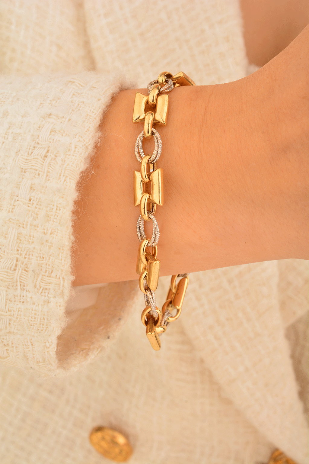 Cebeci 14 Ayar Altın Bileklik