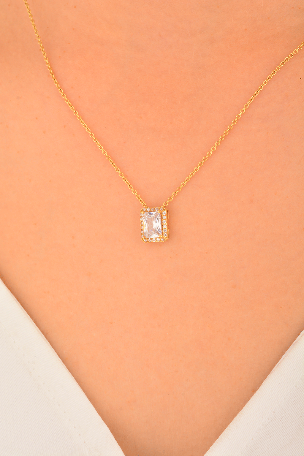 Cebeci 14 Ayar Baget Altın Kolye