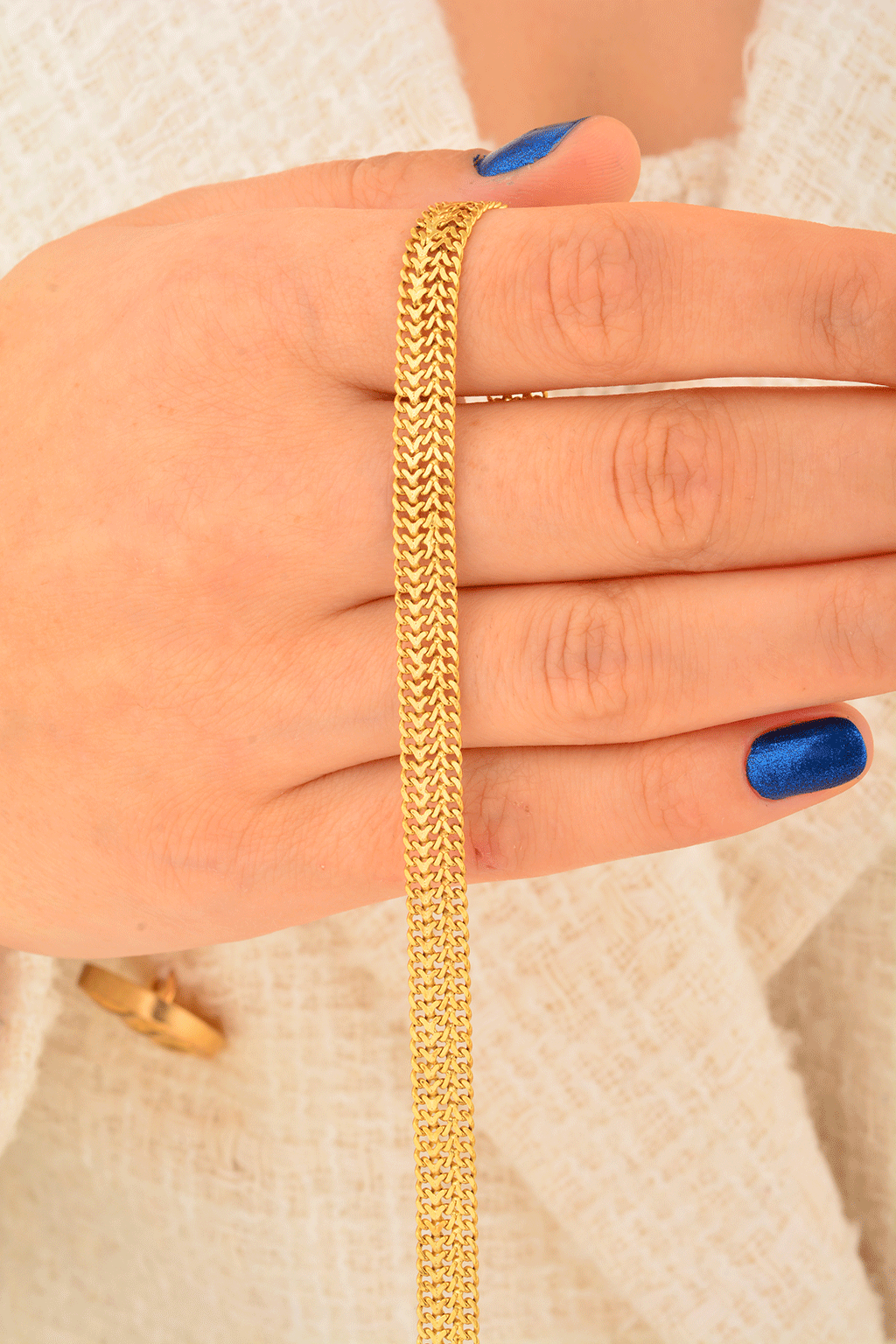 Cebeci 14 Ayar Zincir Altın Bileklik