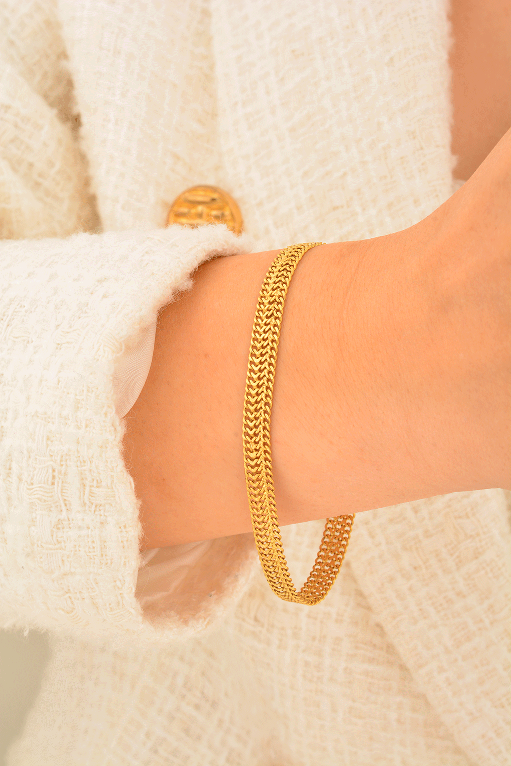 Cebeci 14 Ayar Zincir Altın Bileklik