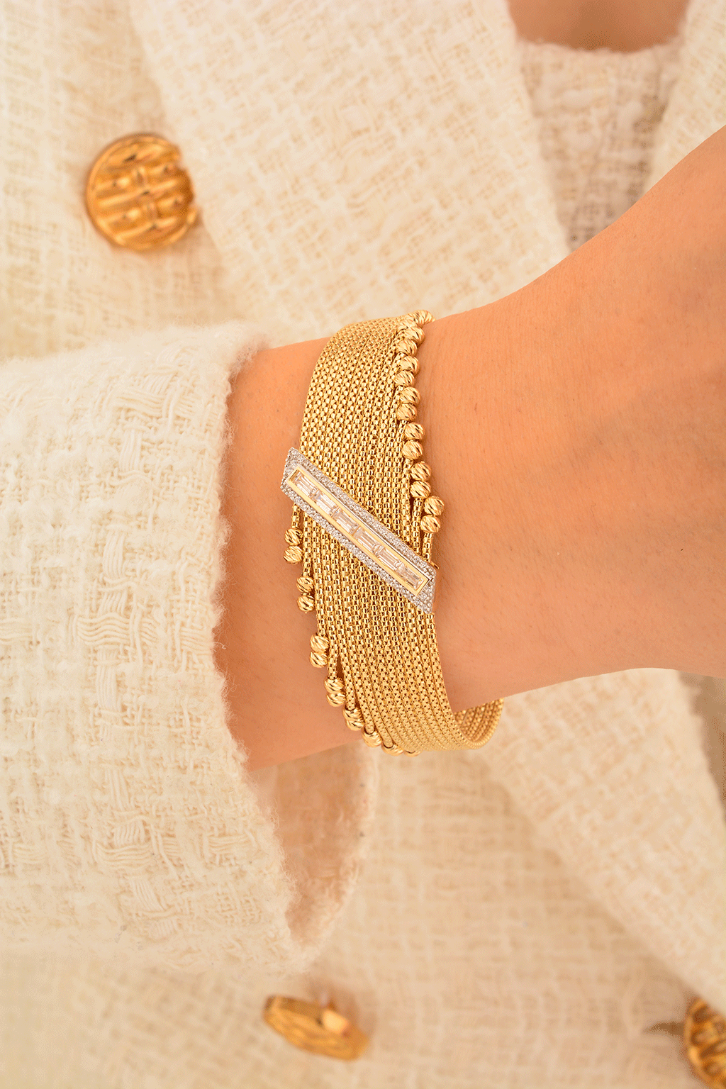 Cebeci 14 Ayar Altın Bileklik