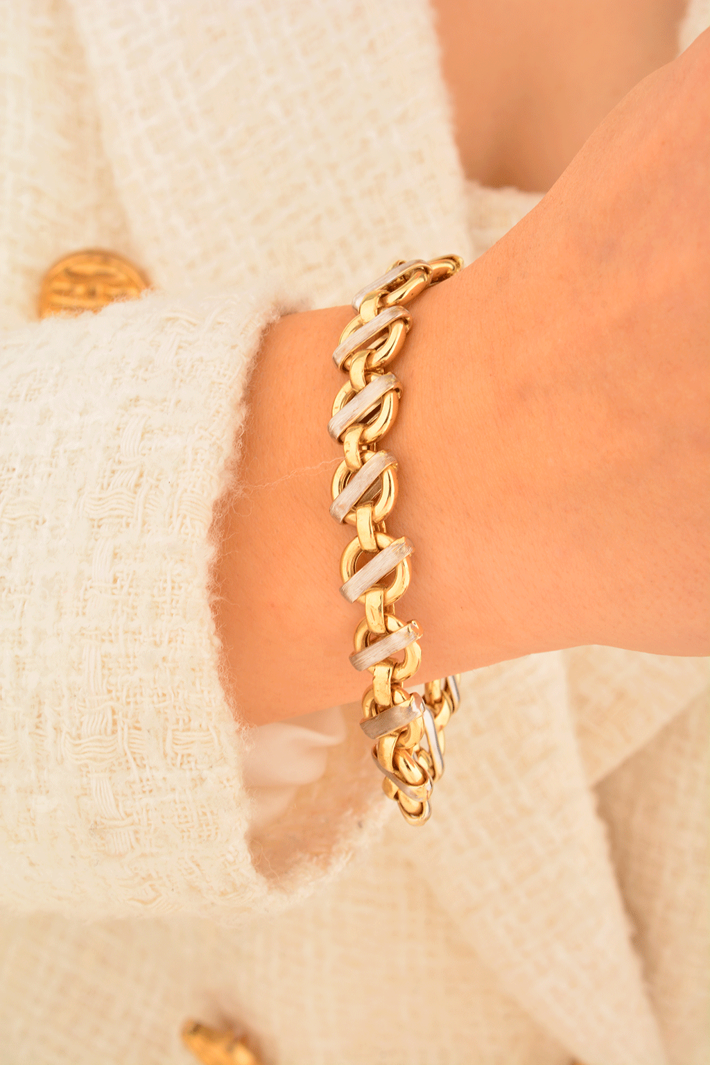 Cebeci 14 Ayar Zincir Altın Bileklik