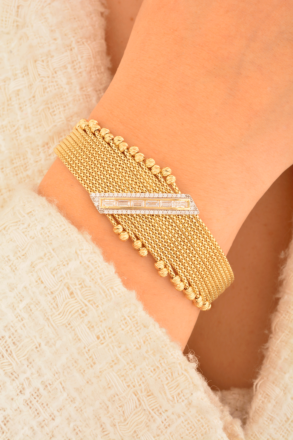 Cebeci 14 Ayar Altın Bileklik