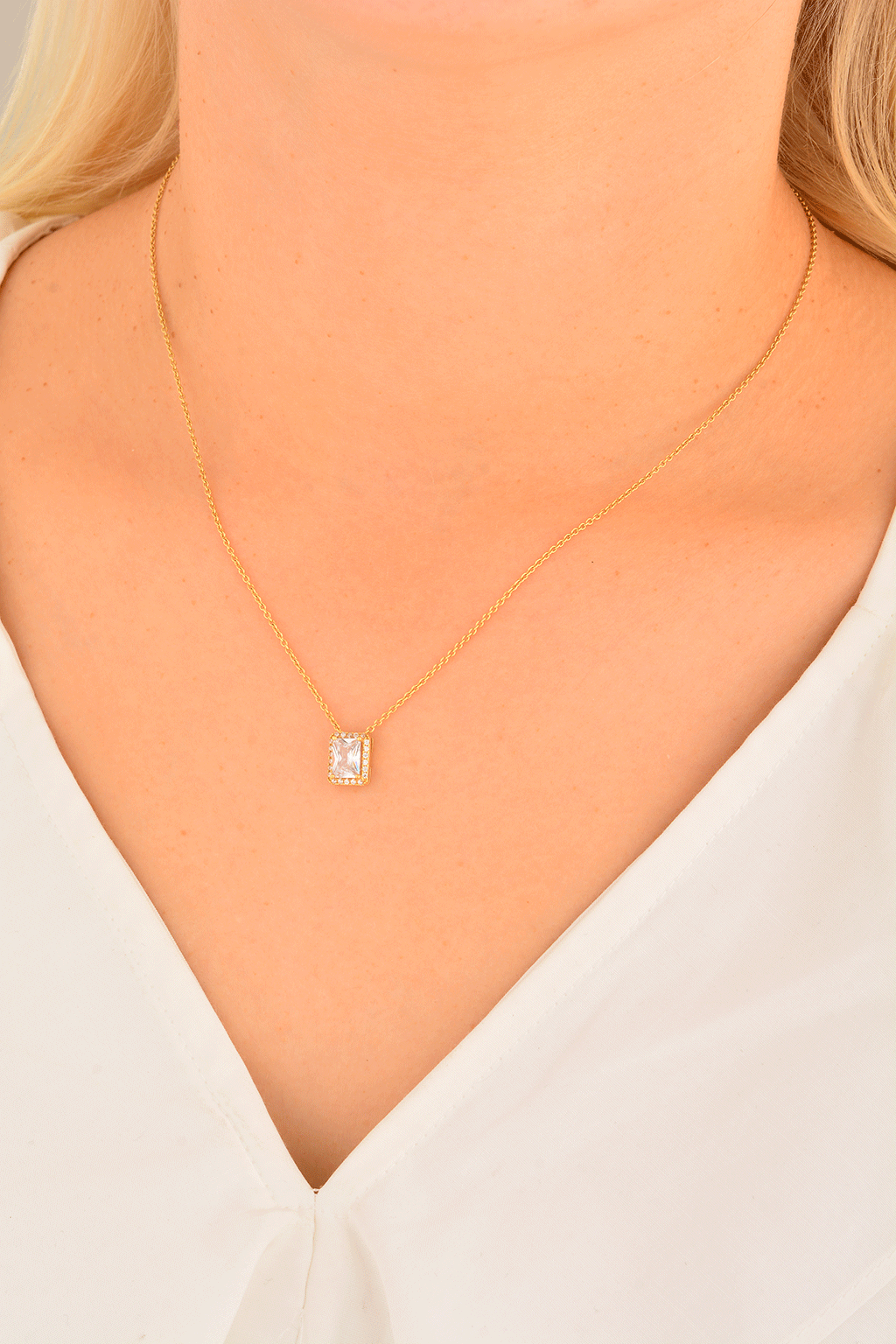 Cebeci 14 Ayar Baget Altın Kolye