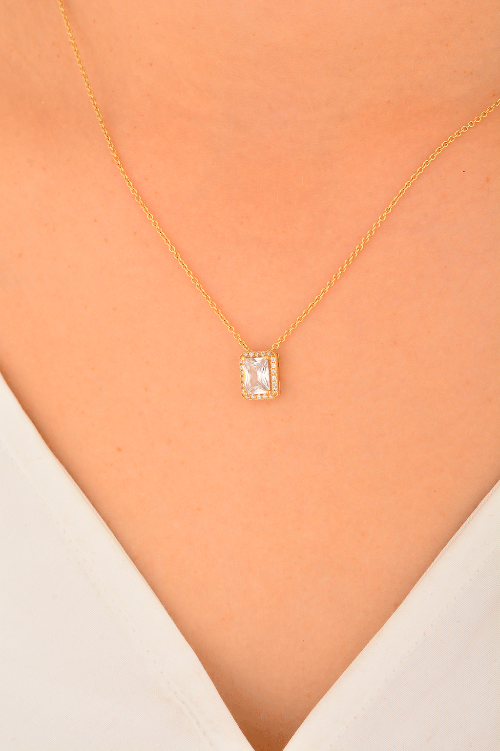 Cebeci 14 Ayar Baget Altın Kolye