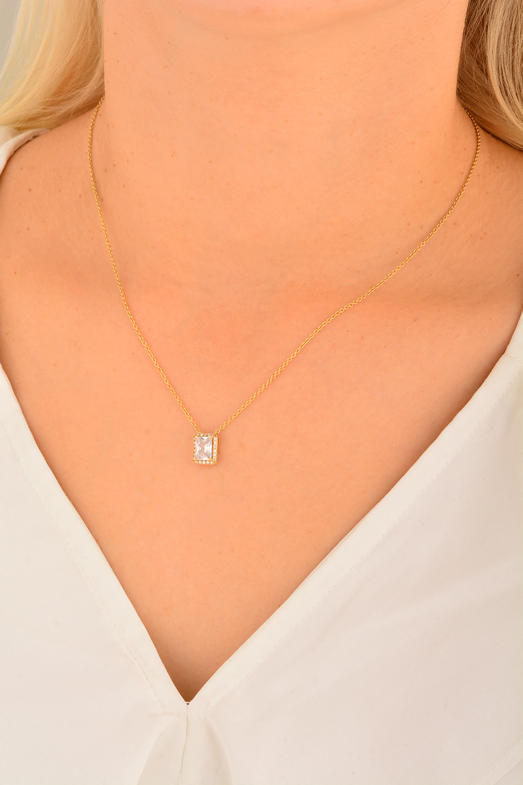 Cebeci 14 Ayar Baget Altın Kolye