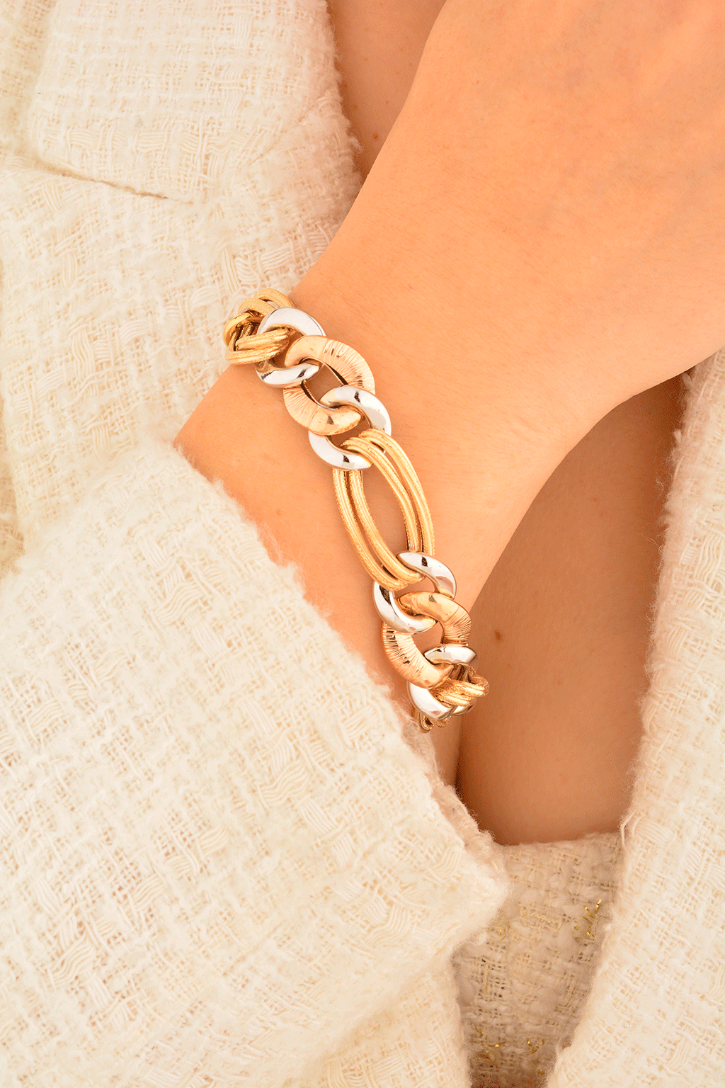 Cebeci 14 Ayar Zincir Altın Bileklik