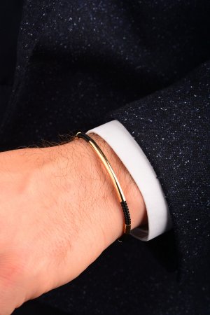 Cebeci 14 Ayar Erkek Şerit Altın Bileklik