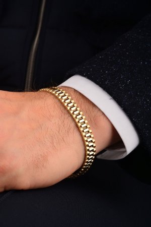 Cebeci 14 Ayar Kordon Altın Bileklik