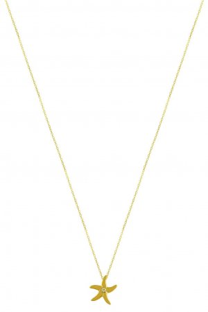 Cebeci 14 Ayar Deniz Yıldızı Altın Kolye