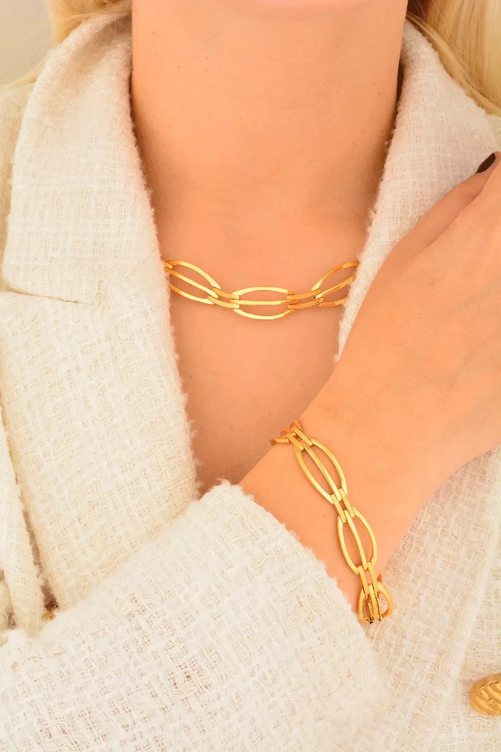 Cebeci 22 Ayar Kaburga Altın Set Takımı