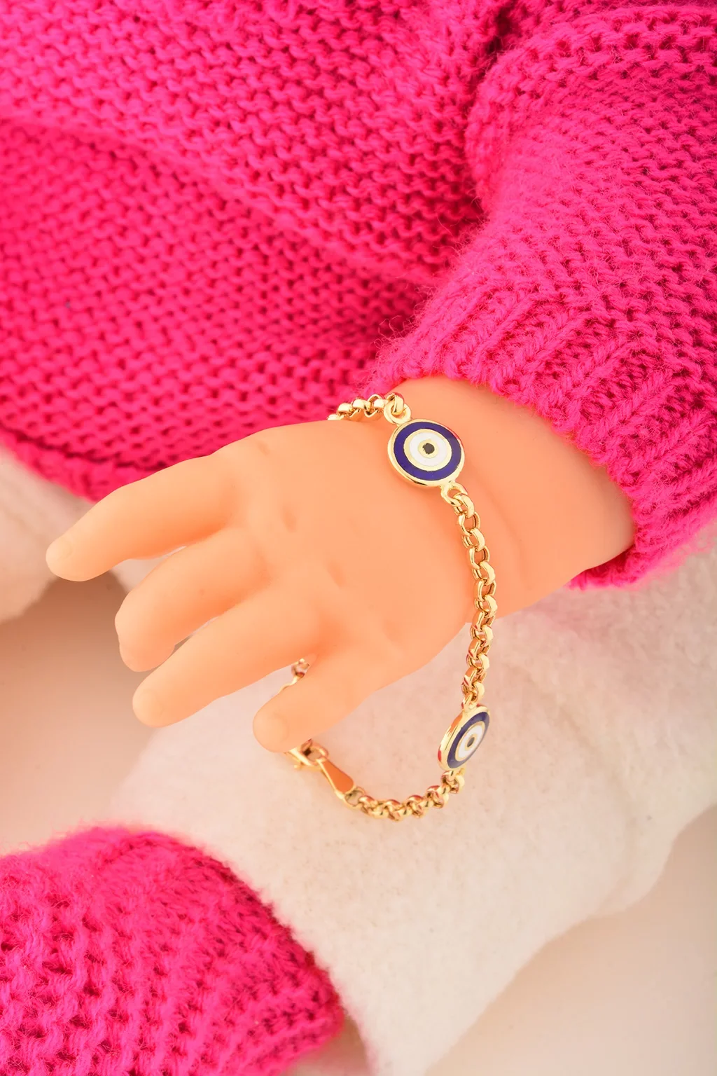 Cebeci 14 Ayar İki Renkli Çocuk Altın Bileklik