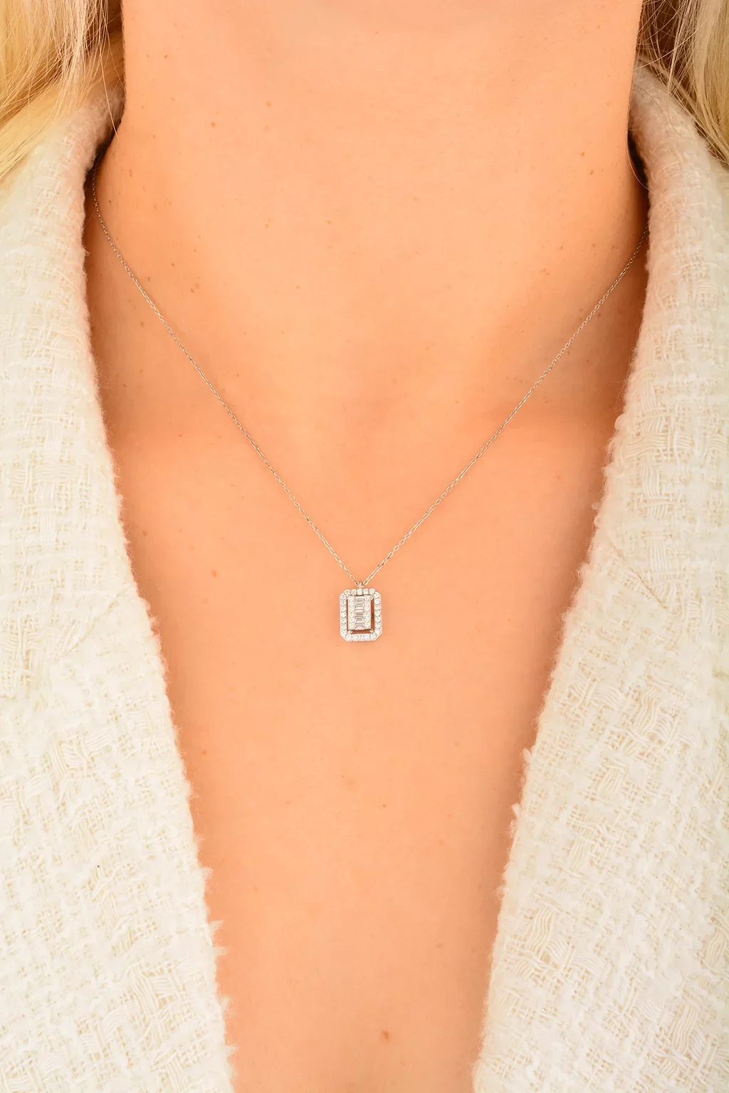 Cebeci 14 Ayar Baget Set Altın Kolye