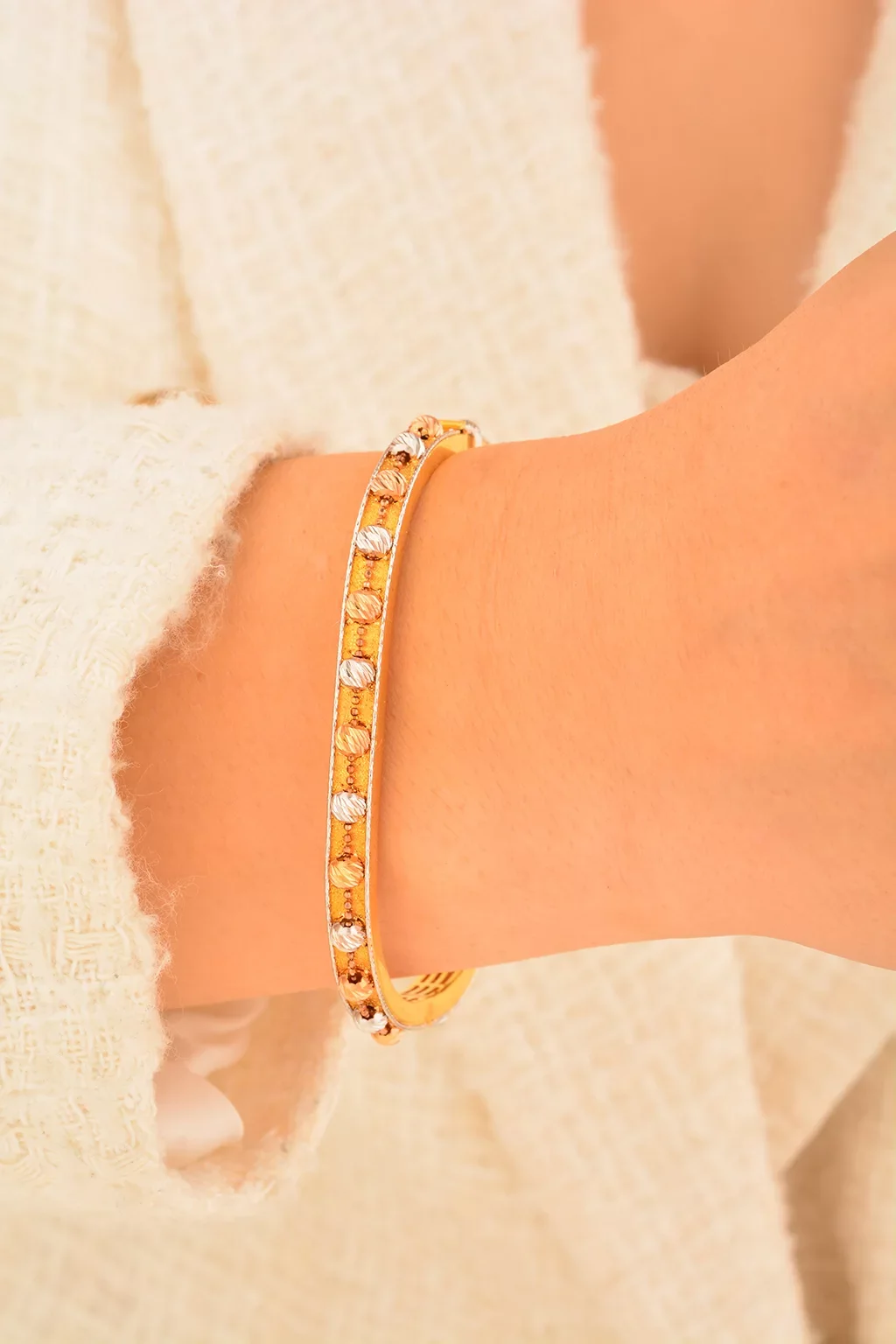 Cebeci 22 Ayar Dorikalı Altın Bilezik