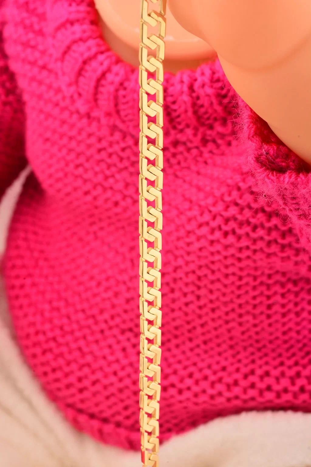 Cebeci 14 Ayar Çocuk Zincir Modelli Altın Bileklik