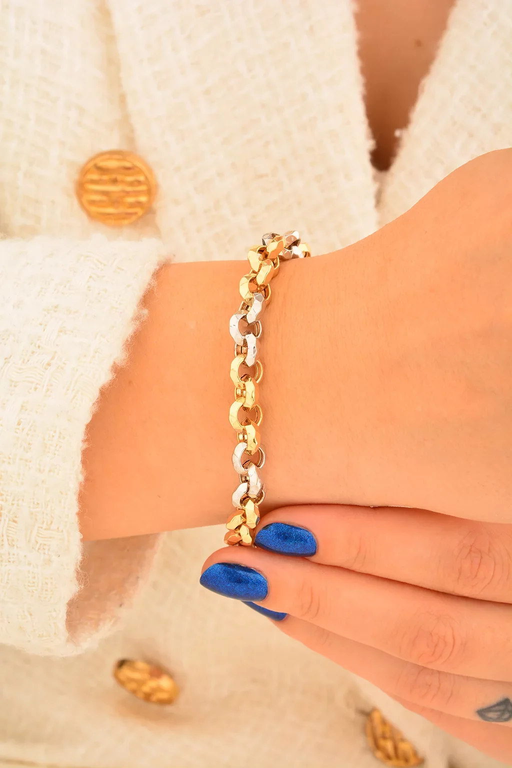 Cebeci 14 Ayar Altın Bileklik