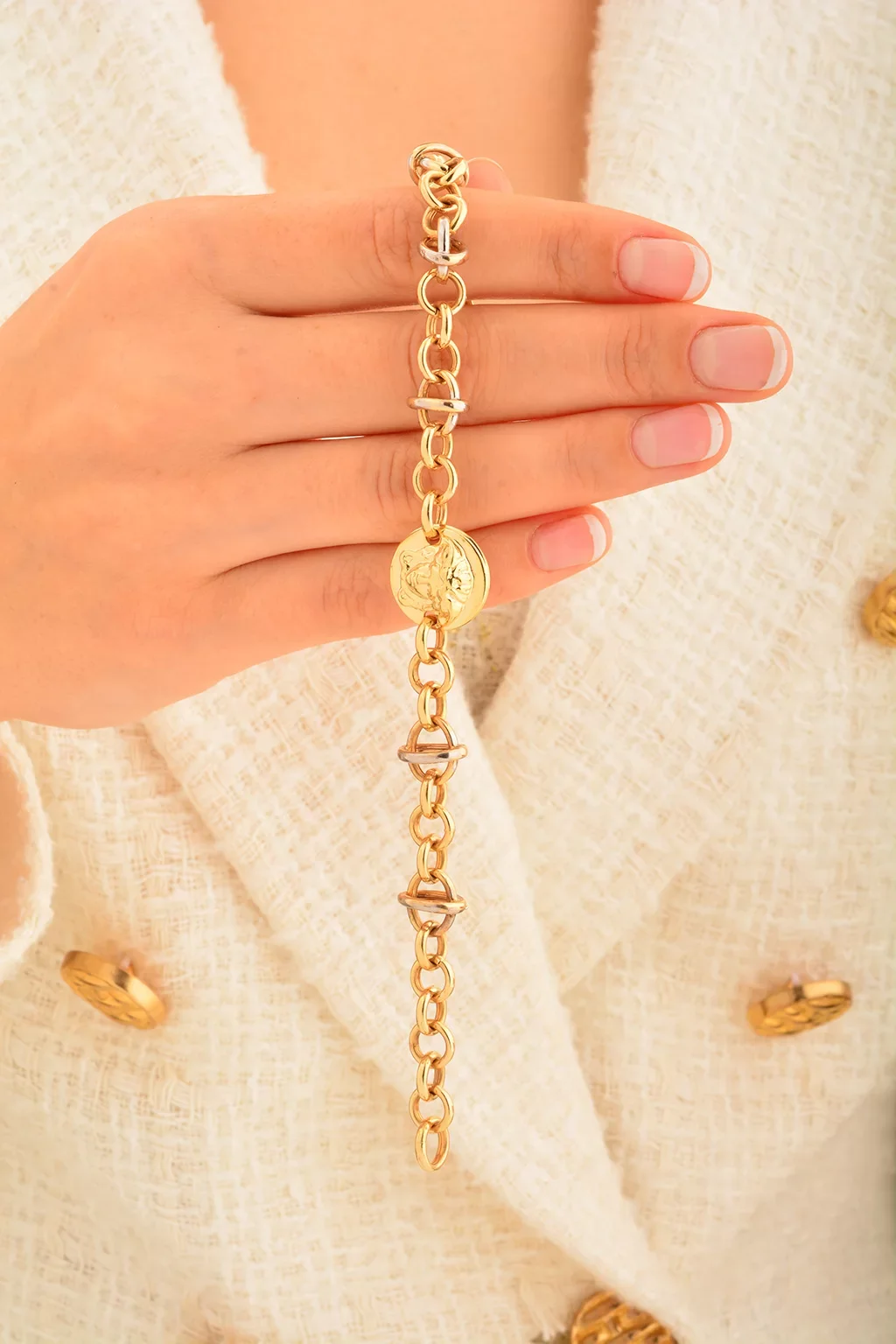 Cebeci 14 Ayar Altın Bileklik