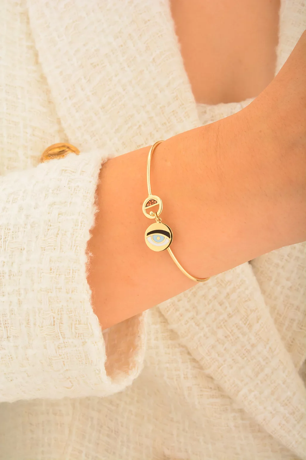 Cebeci 14 Ayar Altın Göz Bilezik