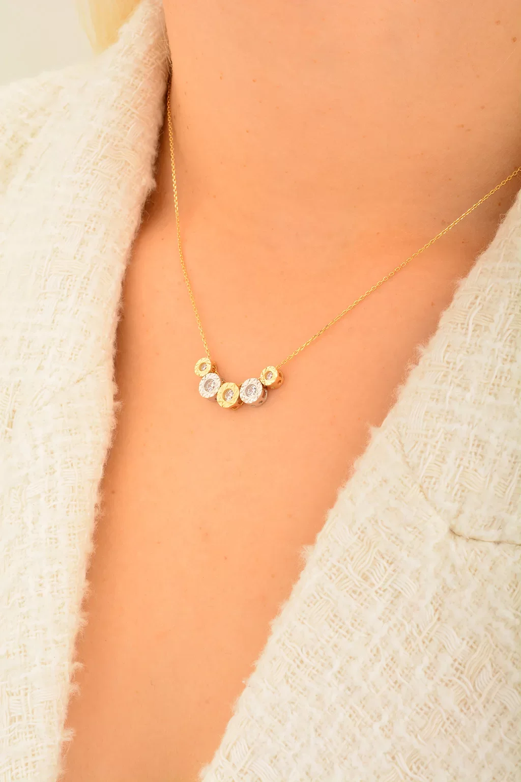 Cebeci 14 Ayar Altın Kolye