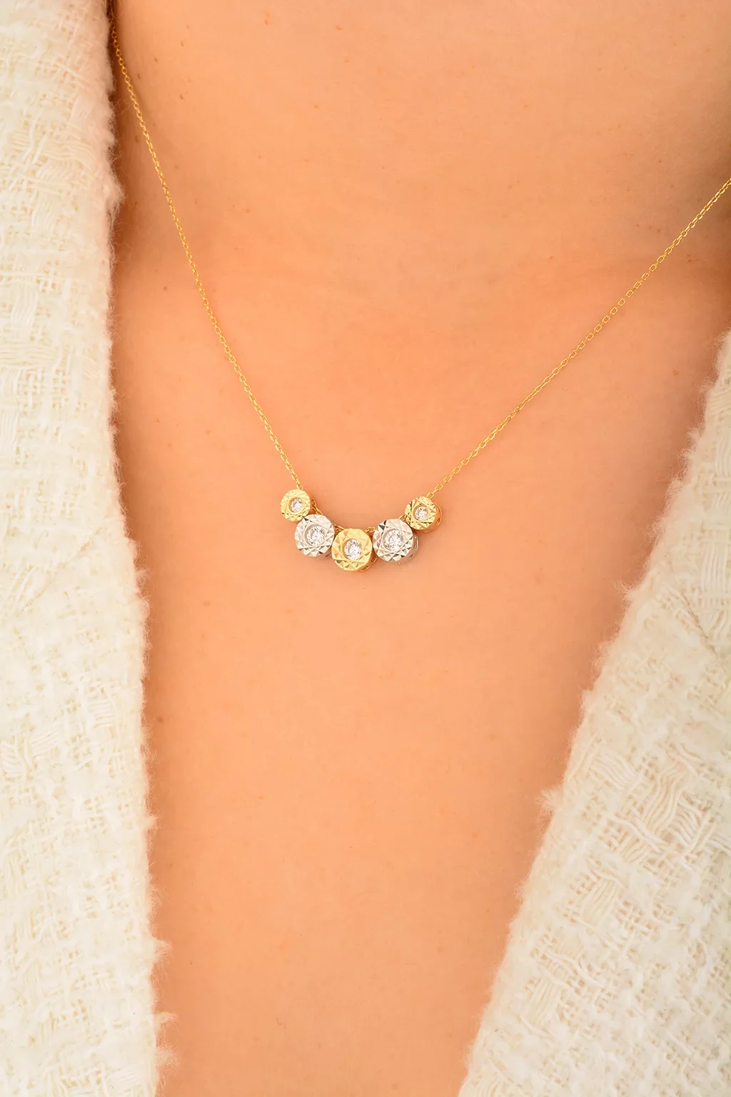 Cebeci 14 Ayar Altın Kolye