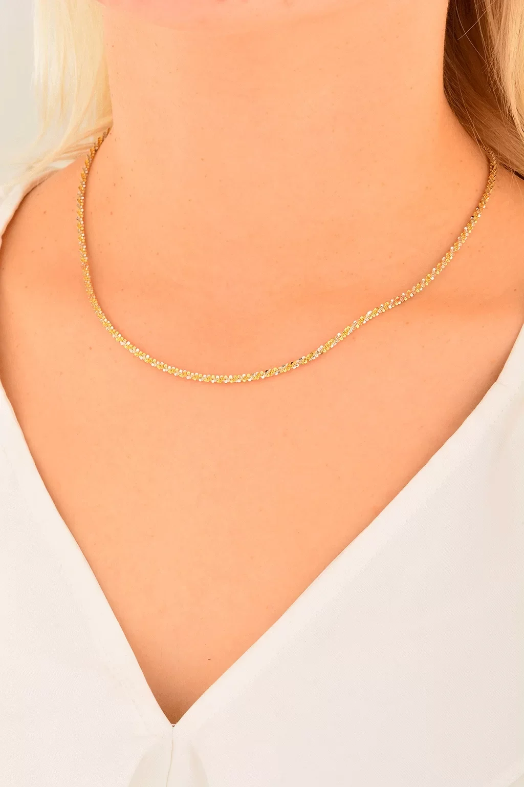 Cebeci 14 Ayar Altın Zincir Kolye