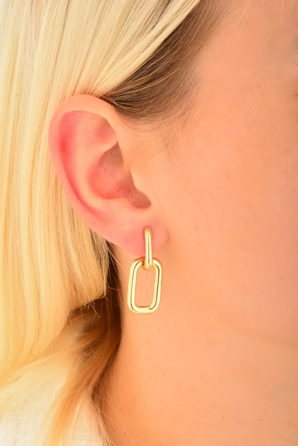 Cebeci 14 Ayar Ataç Altın Küpe