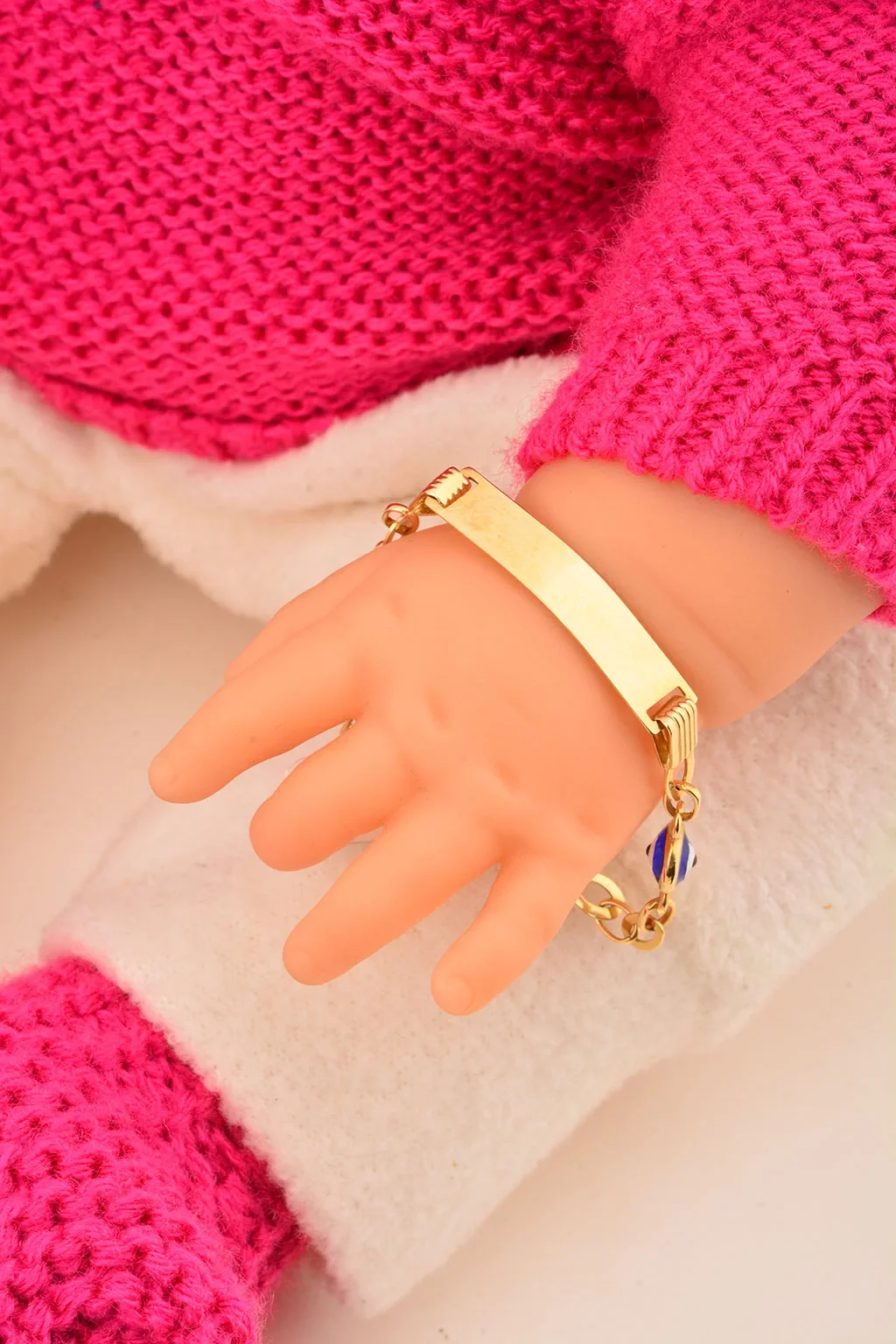 Cebeci 14 Ayar Çocuk Altın Gözboncuklu Bileklik