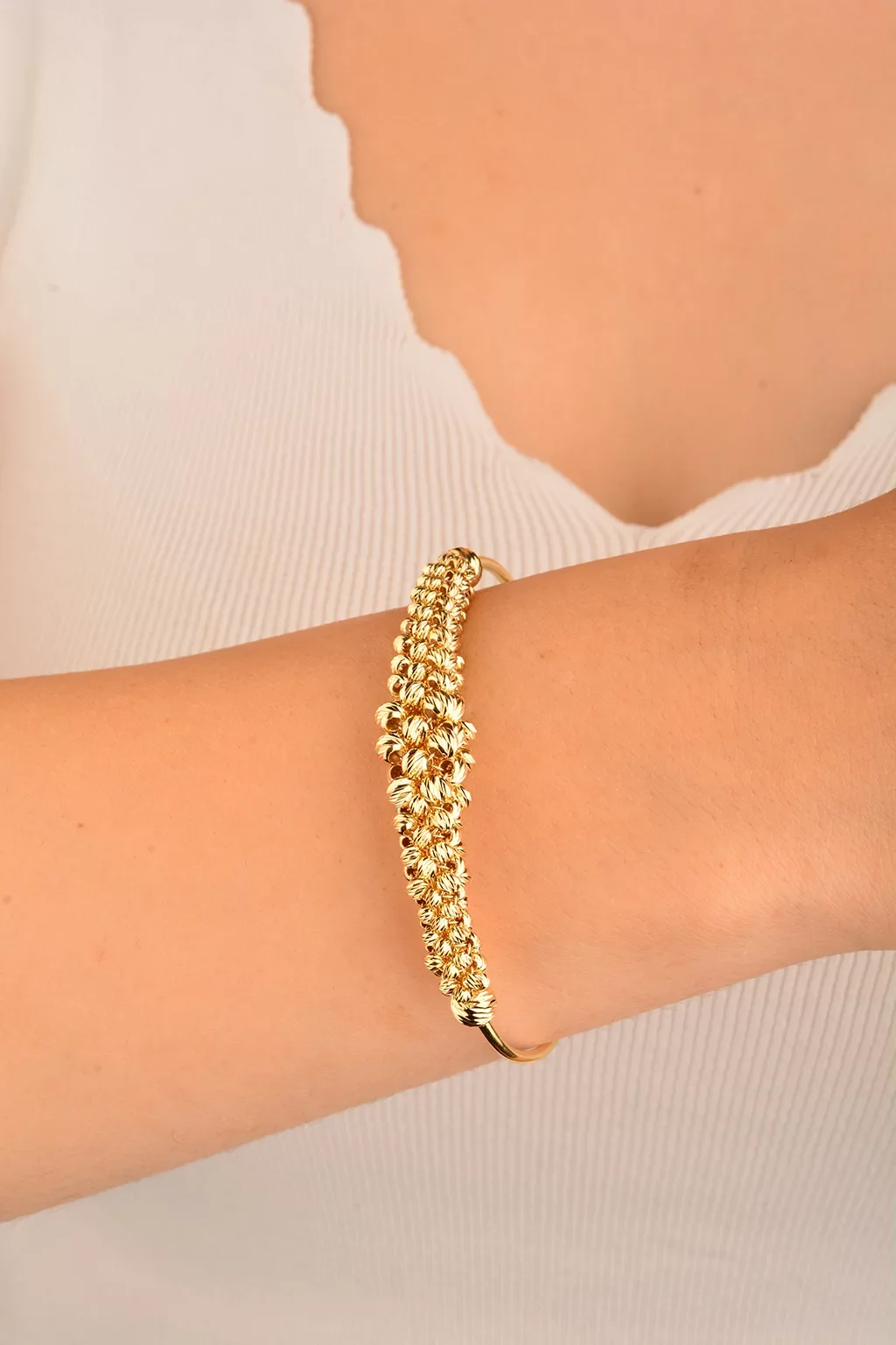 Cebeci 14 Ayar Dorika Altın Bileklik