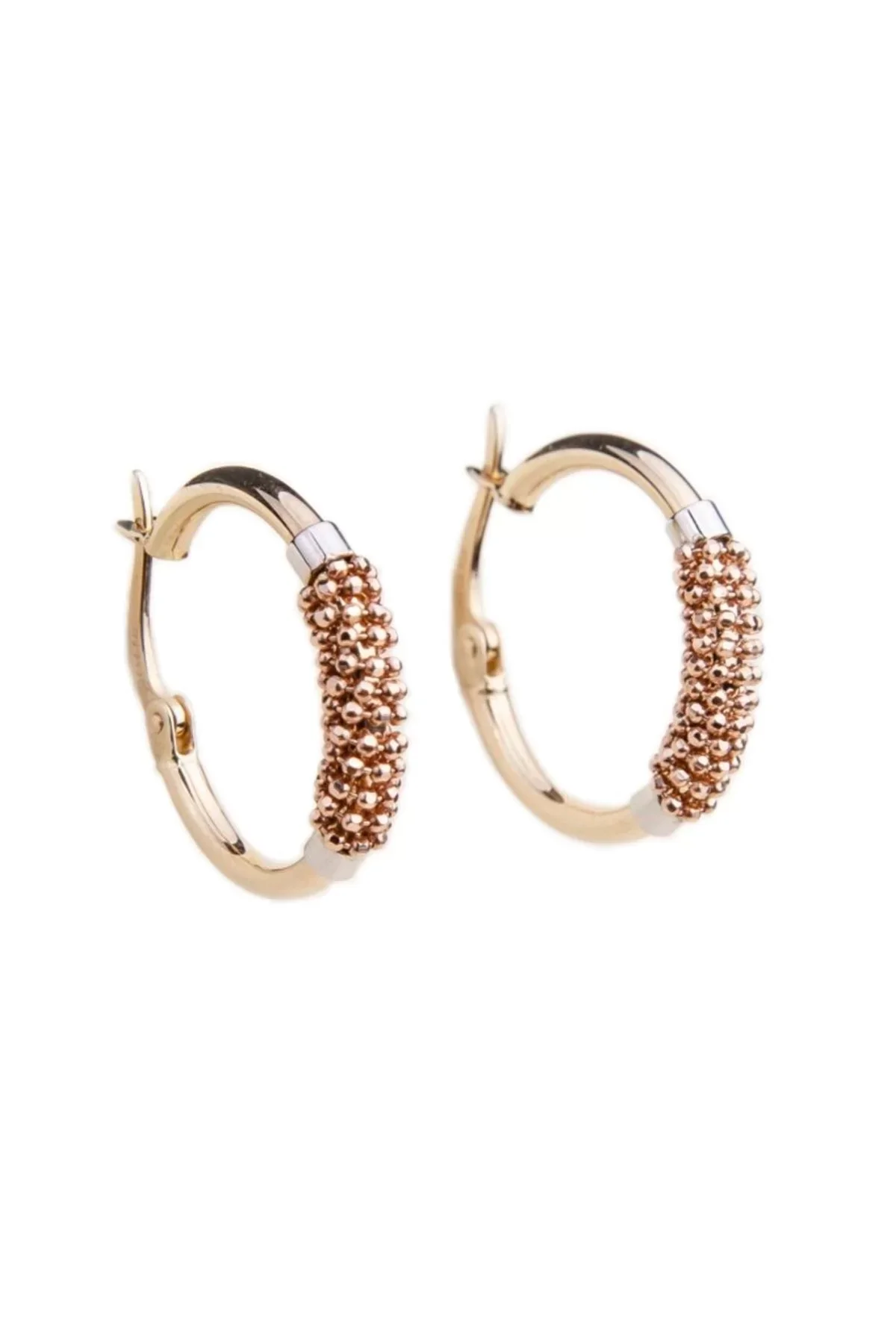 Cebeci 14 Ayar Dorikalı Halka Altın Küpe