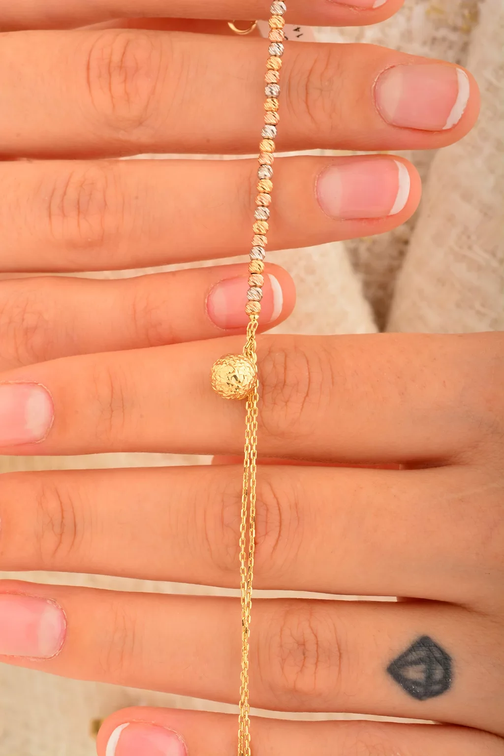 Cebeci 14 Ayar Dorikalı Toplu Altın Bileklik